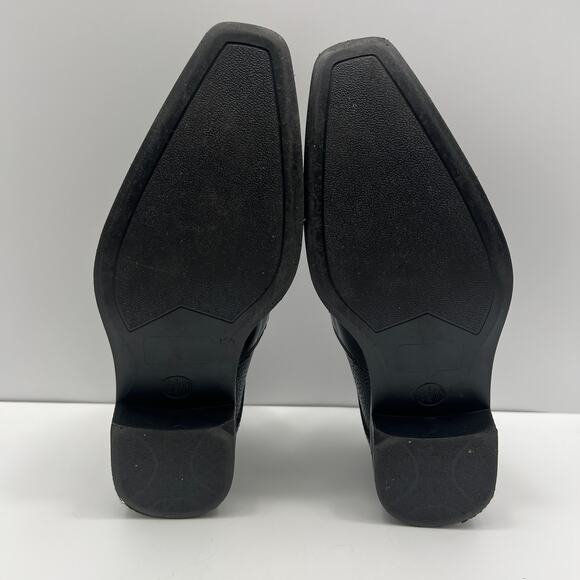 Jean Yves Manhattan Black Upper Tuxedo Toe Oxford Mens 6.5M Dress Shoes - Picture 7 of 9